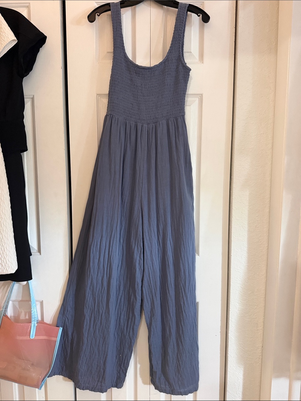 ASOS Scoop Neck Smocked Jumpsuit